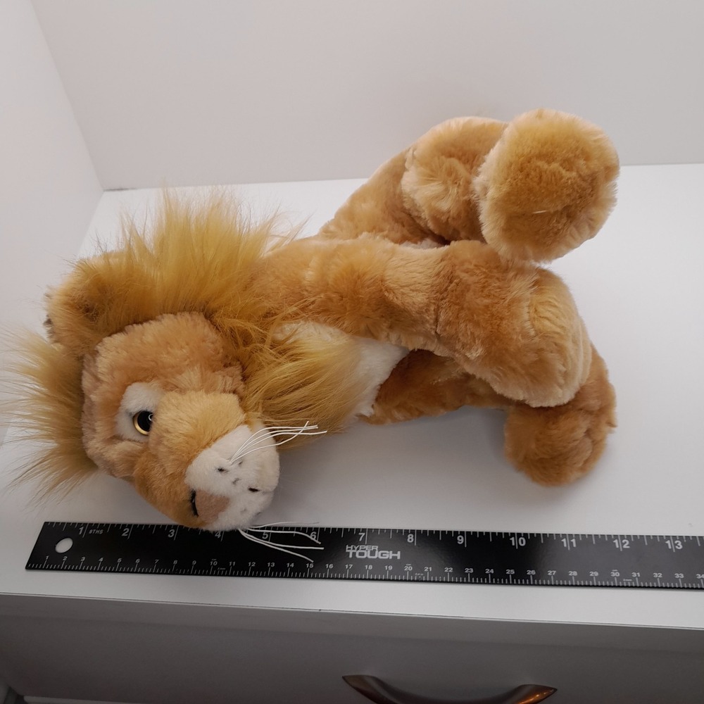 Fiesta Sitting BB Lion Plush Stuffed Animal Toy 10" Tan Soft #A49299 - Picture 10 of 10